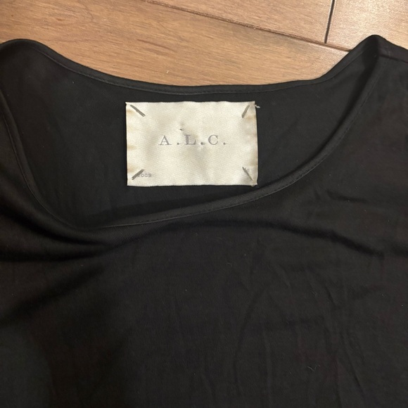 A.L.C. Asymmetric Half Cape Style Dress Black size small - Picture 3 of 6